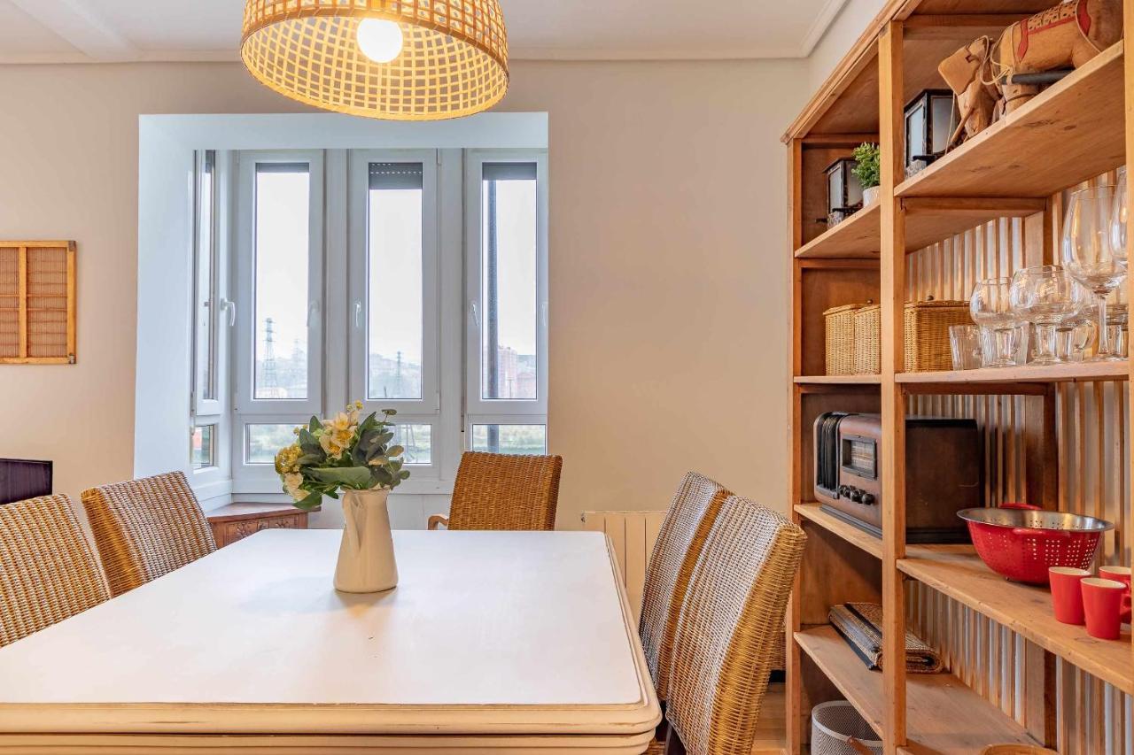 Apartamento Kuia Con Vistas Frontales A La Ria De Bilbao Cerca Del Metro Erandio Dış mekan fotoğraf