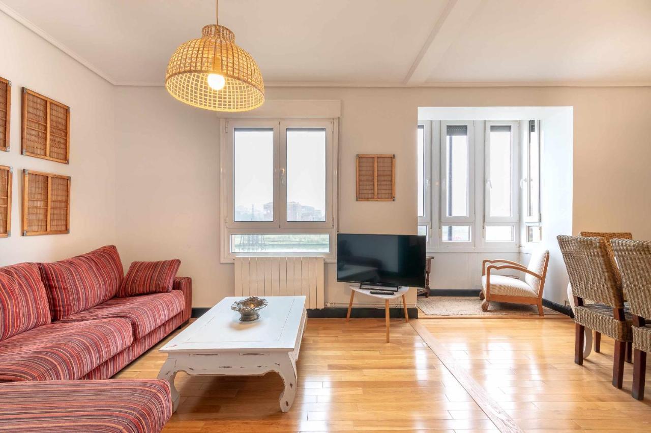 Apartamento Kuia Con Vistas Frontales A La Ria De Bilbao Cerca Del Metro Erandio Dış mekan fotoğraf